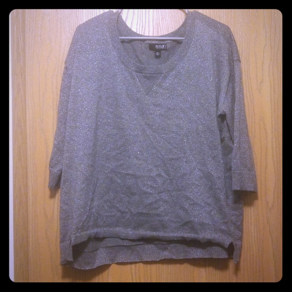 Grey sparkle sweater